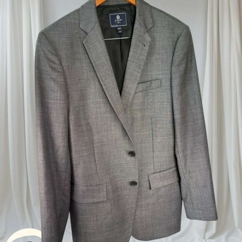 J Crew Wool Blazer size 40 Charcoal Gray Classic Fit
